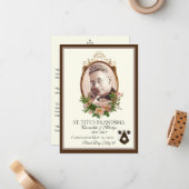 Canoniseringsherdenking Saint Titus Brandsma Notitiekaartje (Voorkant / Achterkant in situ)