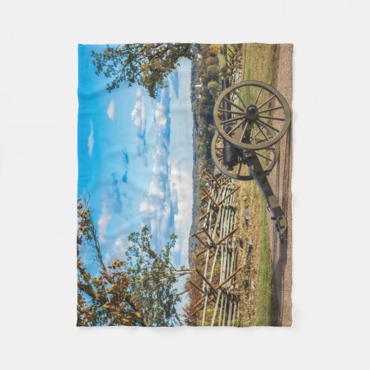 Canons at Gettysburg Fleece Deken (Voorkant)