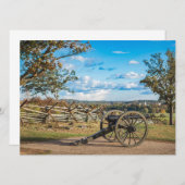 Canons in Gettysburg Kaart (Voorkant / Achterkant)