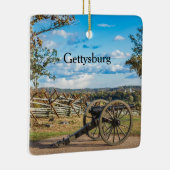 Canons in Gettysburg Keramisch Ornament (Rechts)
