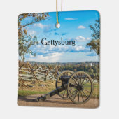 Canons in Gettysburg Keramisch Ornament (Links)