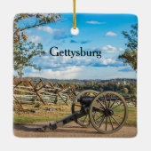 Canons in Gettysburg Keramisch Ornament (Achterkant)