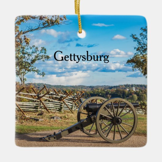 Canons in Gettysburg Keramisch Ornament (Voorkant)