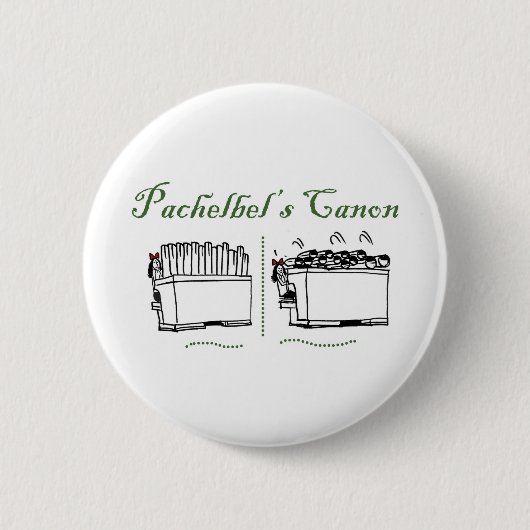 Canons van Pachelbel Ronde Button 5,7 Cm (Voorkant)
