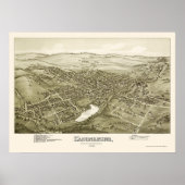 Canonsburg, PA Panoramic Map - 1897 Poster (Voorkant)
