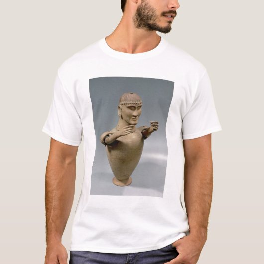 Canopische pot met beweegbare armen (klei) t-shirt (Voorkant)