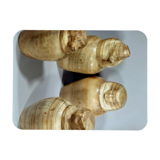 Canopische potten van Hor-ir-aa, saite (broodroost Magneet (Horizontaal)