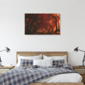 Canopy Creek (herfst) omwikkeld doek Canvas Afdruk (Insitu (Slaapkamer))