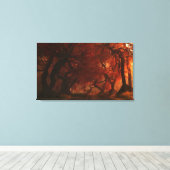Canopy Creek (herfst) omwikkeld doek Canvas Afdruk (Insitu (Houten vloer))