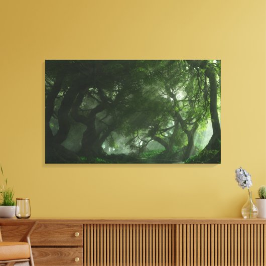 Canopy Creek (zomer) omwikkeld canvas (Insitu (Woonkamer))