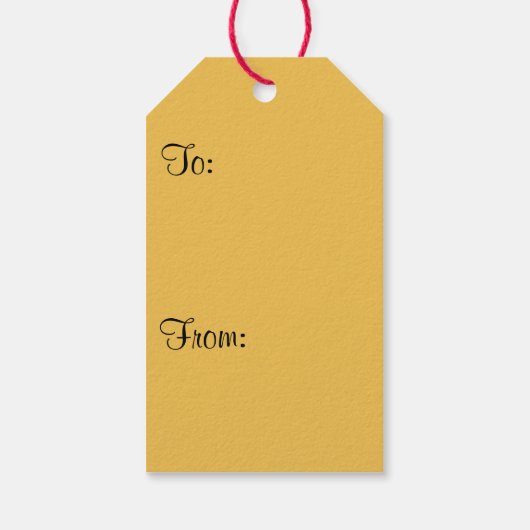 Canopy of Fall Leaves II Yellow Autumn Photography Cadeaulabel (Achterkant)