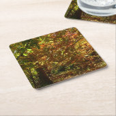 Canopy of Fall Leaves II Yellow Autumn Photography Kartonnen Onderzetters (Schuin)