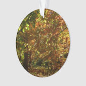 Canopy of Fall Leaves II Yellow Autumn Photography Ornament (voorkant)