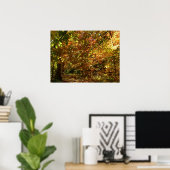 Canopy of Fall Leaves II Yellow Autumn Photography Poster (Thuiskantoor)
