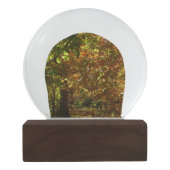 Canopy of Fall Leaves II Yellow Autumn Photography Sneeuwbol (Achterkant)