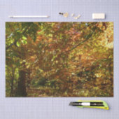 Canopy of Fall Leaves II Yellow Autumn Photography Tissuepapier (Craft)