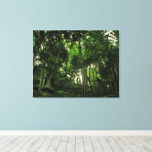 Canopy of Lushness @ Madeira Portugal Wrapped Canv Canvas Afdruk (Insitu (Houten vloer))