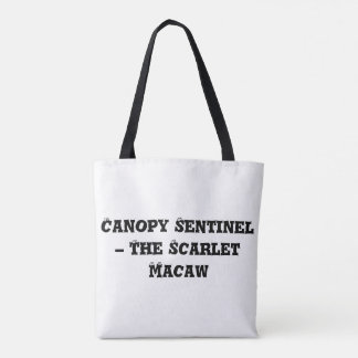 Canopy Sentinel - De scharlaken ara Tote Bag