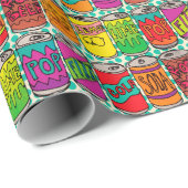 Cans Pop Cute Soda Cadeaupapier (Rol Hoek)