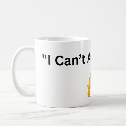 Can't Adult Today Mok - Funny Coffee Cup voor werk (Links)
