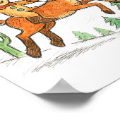 Can't Catch Me Cowboy Gingerbread Man Christmas  Poster (Hoek)