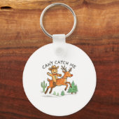 Can't Catch Me Cowboy Gingerbread Man Christmas  Sleutelhanger (Voorkant)
