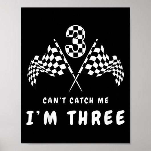 Cant Catch Me In 3 Verjaardagsfeest Poster (Voorkant)