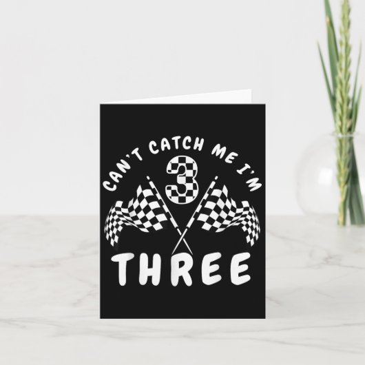 Cant Catch Me op het 3e verjaardagsfeestje Kaart (Voorkant)
