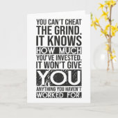 Can't Cheat The Grind - Gym, drukte, succes Kaart (Gele Bloem)