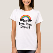 Cant denkt zelfs dat de regenboogbt Gay Pride Mo T-shirt (Voorkant)