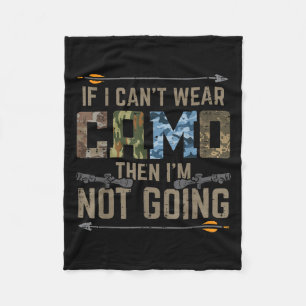 Cant Draag Camo die geen grappige boei jaagt op Ar Fleece Deken