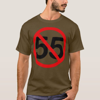 Cant Drive 55 mph 80s Retro Rock noodgedwongen T-shirt