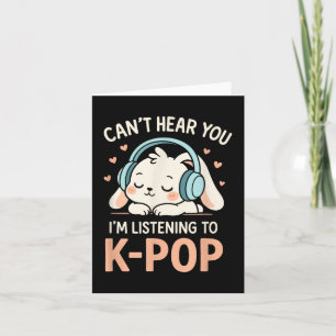 Cant Hear You beroemd gemaakt door Schattige Rabbi Kaart