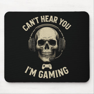 Can't Hear You I'm Gaming - Funny Gamer Humor  Muismat