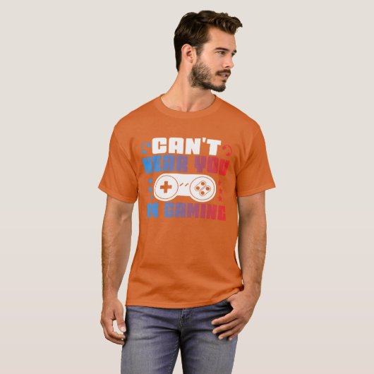 Cant Hear you Im Gaming hands on control boy T-shirt (Voorkant volledig)