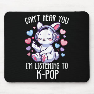 Cant Hear You In Listening K-pop Rabbit Finger Hea Muismat