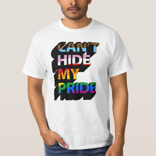 Can't Hide My Pride 3D T-shirt (Voorkant)