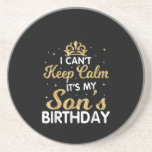 Cant Keep Calm Its My Son Birthday Gift Zandsteen Onderzetter<br><div class="desc">Cant Keep Calm Its My Son Birthday Makes a great gift for the son of a mom who is pregnant. Makes a great gift for a's birthday as well. This biggest big son Design is a Great gift idea for soon to be big sons Funny gift for a son to...</div>
