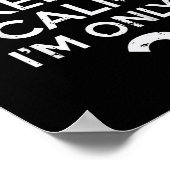 Cant Keep Calm Only 2 Grappige Tweede Verjaardag P Poster (Hoek)