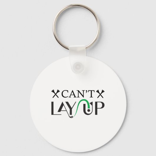 Cant Lay Up Logo Funny Golf _1 Sleutelhanger (Voorkant)
