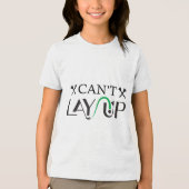Cant Lay Up Logo Funny Golf _1 Tri-Blend Shirt (Voorkant)
