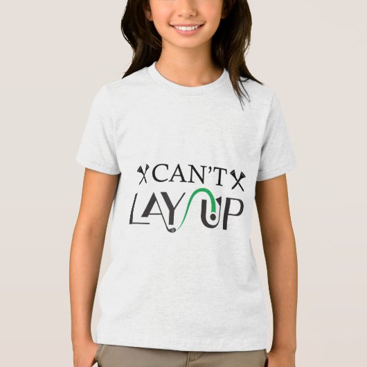 Cant Lay Up Logo Funny Golf _1 Tri-Blend Shirt (Voorkant)