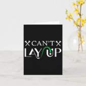Cant Lay Up Logo Grappig Golf Kaart (Gele Bloem)