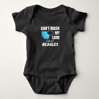 Cant Mask Mijn Liefde Voor Beagle Hondenliefhebber Romper