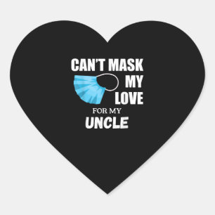 Cant Mask my love for my oom Gift Funny Hart Sticker