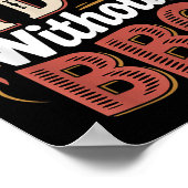 Can't Say I Do Without Bbq Barbecue Wedding Prosal Poster (Hoek)