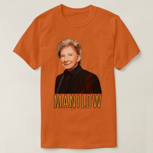 Cant Smile Zonder jou Barry Manilow TShirt (Design voorkant)