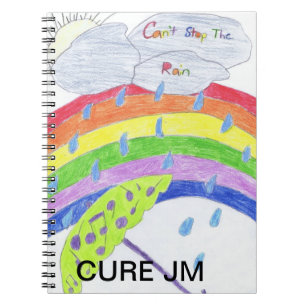 "CANT STOP THE RAIN" kunst door "Emma" Notitieboek