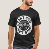 CANT STOP WONT STOP LADIES WISKUNDE PHYSICS PI BIG T-SHIRT (Voorkant)