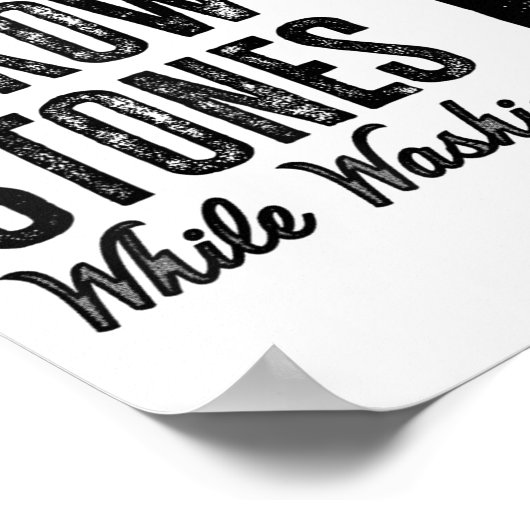 Can't Throw Stones While Washing Feet Motivational Poster (Hoek)